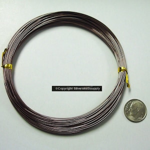 20GA .8mm  Aluminum jewelry wire round wire perfect for wire wrapped jewelry several colors to choose from