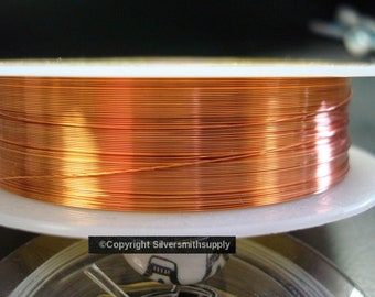 Wholesale Jewelry Wire 26ga ROSE Gold plated 49' copper round wire .4mm .015 create wire jewelry PW032