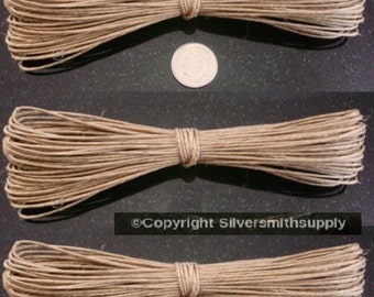 3 ROLLS NATURAL Hemp beading cord natural .5-1mm create necklaces lace m112b
