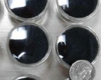 12 Gem Jars and lids with Black Foam Inserts - Get your stone collection organized JD023