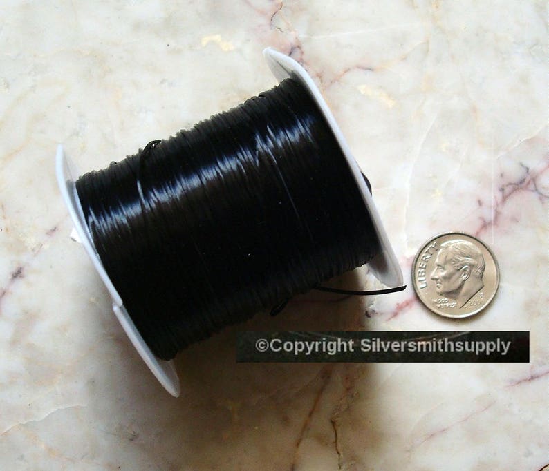 32' Black .8mm Elastic Bead Stringing Beading Cord 10 Etsy Ireland