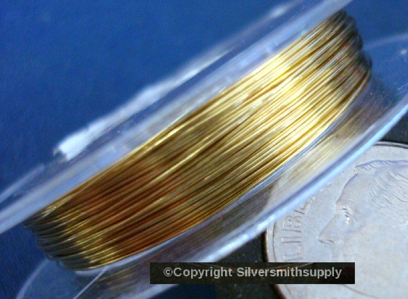 30ga Gold Plated Copper Round Wire .3mm .012 Create Wire | Etsy