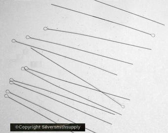 12 Very Fine Steel twist wire large eye beading needles, beading supplies BN001