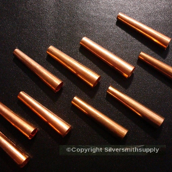 1" Copper Cones Metal Native American Craft Jewelry Supplies Regalia Finding FPS123