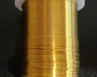Craft wire 32ft Gold plated round wire 28 ga create wire wrapped jewelry PW113