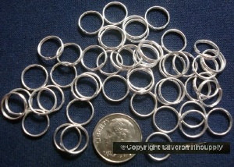 Split Rings 10mm Silver Plated Split Rings Clasp Jump Rings Etsy