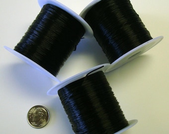 96' Schwarz .8 mm elastische Perlenschnur Perlenschnur 10 Meter dünn dehnbar M086b