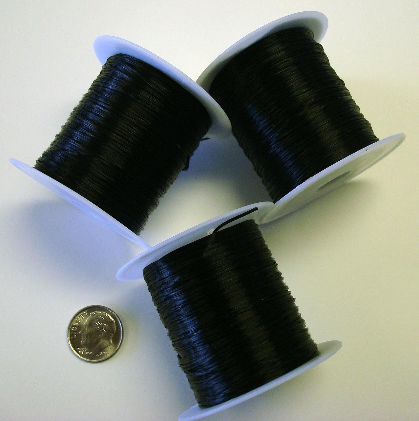 96' Black .8mm elastic bead stringing beading cord 10 Etsy