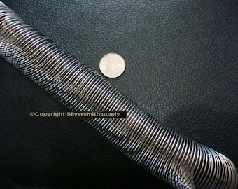 120+/- Memory wire ring loops white gold plated ring or earring wire 29mm MW012