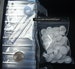 50 Bead tubes & lids beads crafts delicas CLEAR 2 in bead containers 51mm cr010b 