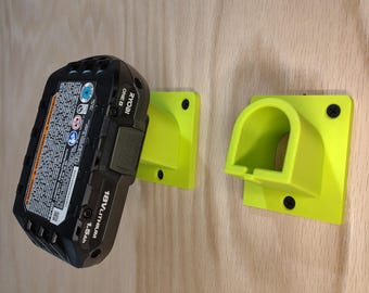 Ryobi 18V Battery Wall Mount, Tool Accessory