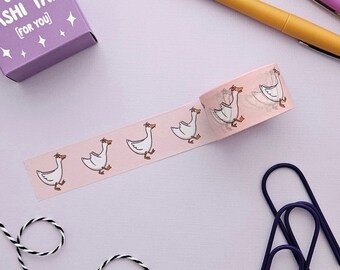 Silly Goose washi tape // goose with silly hat on