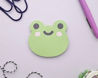 Froggy die-cut sticky notes