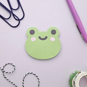 Froggy die-cut sticky notes