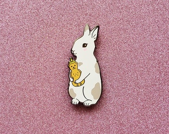 Bunny Enamel Pin | Etsy