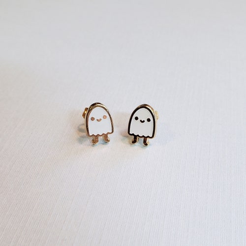 glow in the dark ghost earring // now with glitter ghost and black ghost variants