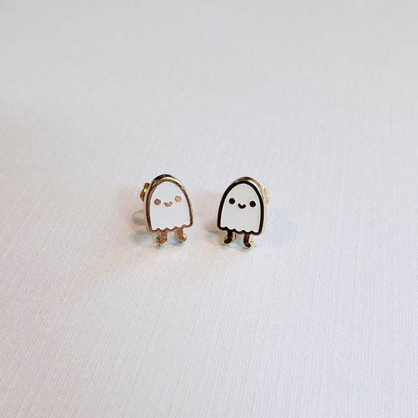 Boucles d'oreilles Ghostie // variantes phosphorescentes, scintillantes et fantômes noires