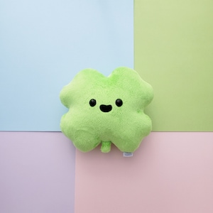 Happy Four-leaf Clover Plushie // Handmade Plush Toy - Etsy