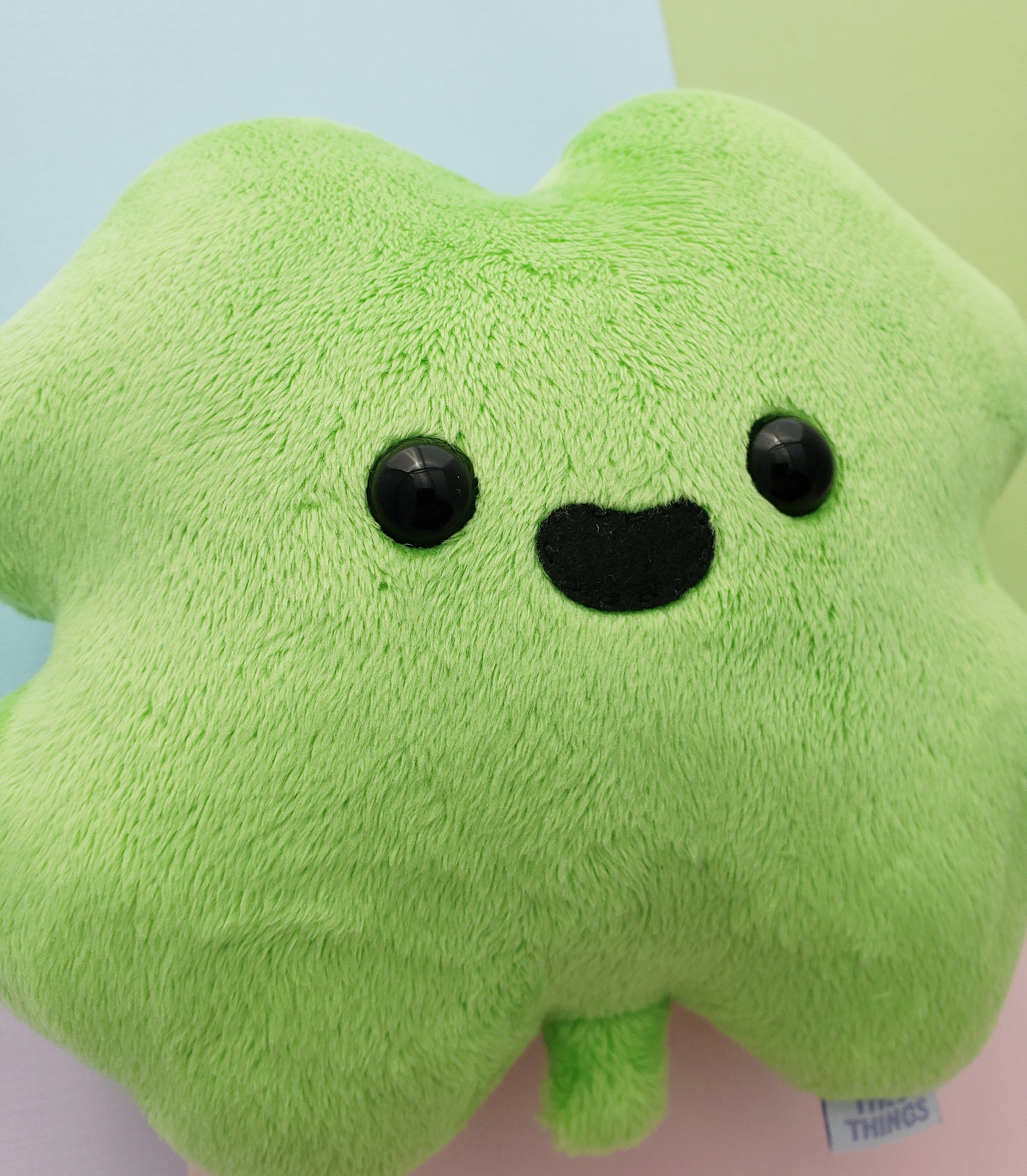 Happy Four leaf Clover Plushie Handmade Plush Toy Etsy