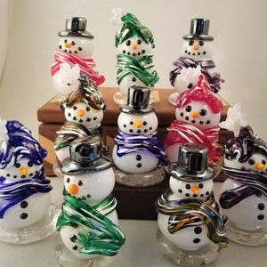 Small Snowman ~ Blown Glass Figurine