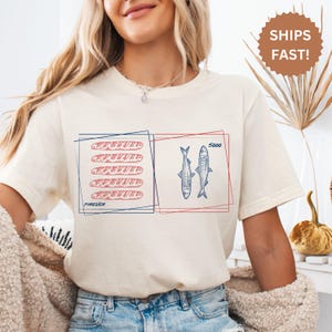 Brote und Fische Christliches T-Shirt: Bibel-Symbolik-Grafik-T-Stück