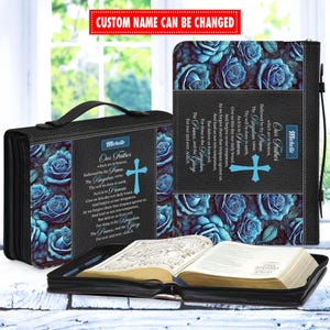 Personalized Bible Cover, Custom Bible Cover for Women, Christian Mom Gift, Christian Gifts, Church Mother&#39;s Day Gift, Christian Gift Idea