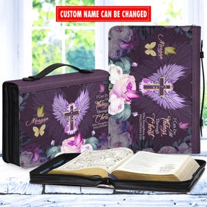 Personalized Bible Cover, Custom Bible Cover for Women, Christian Mom Gift, Christian Gifts, Church Mother&#39;s Day Gift, Christian Gift Idea