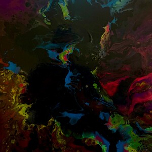 Original Canvas 16x20” Fluid Art/Pour Painting on Canvas