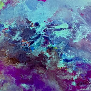 Original Canvas 16x20” Fluid Art/Pour Painting on Canvas