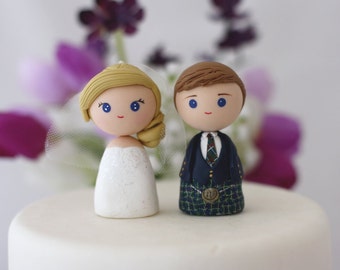 Scottish groom and bride