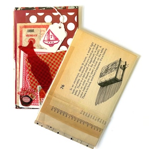 Mystery Ephemera Kit, 30+ pieces, authentic vintage junk journal kit, 4x6 inches bild 9