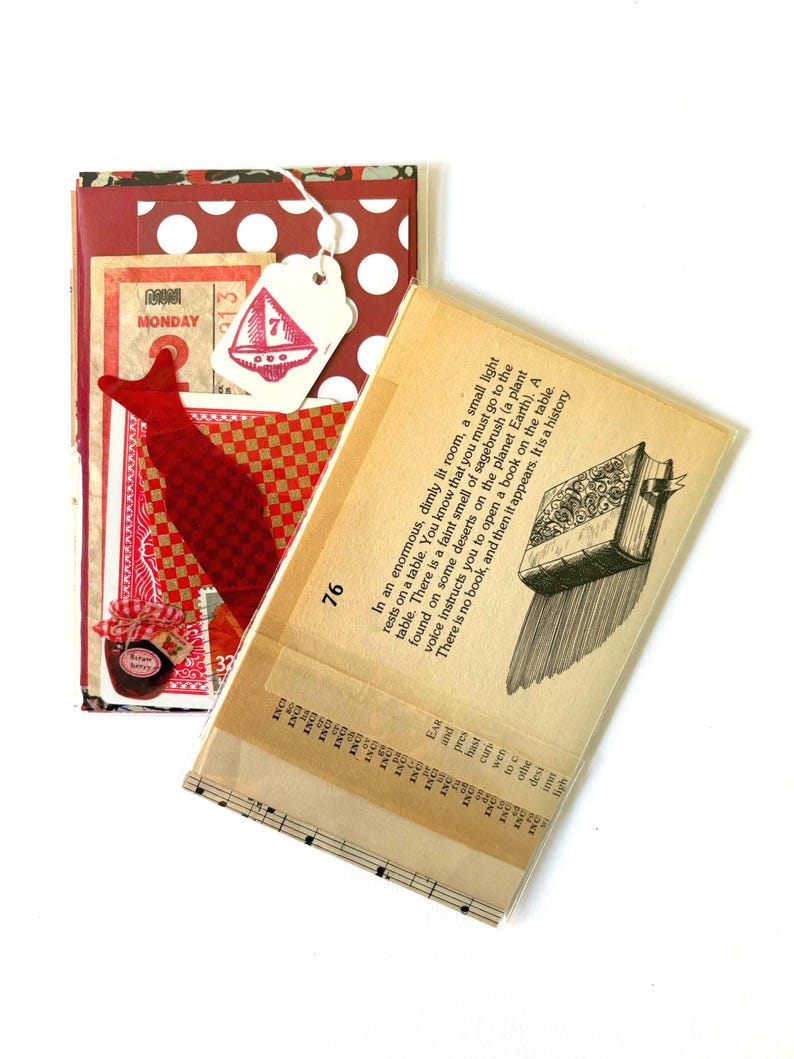 Mystery Ephemera Kit, 30+ pieces, authentic vintage junk journal kit, 4x6 inches bild 9