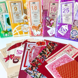 Mystery Ephemera Kit, 30+ pieces, authentic vintage junk journal kit, 4x6 inches bild 10