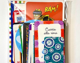Mystery Ephemera Card Pack, 50 different vintage and modern playing cards, authentic game cards