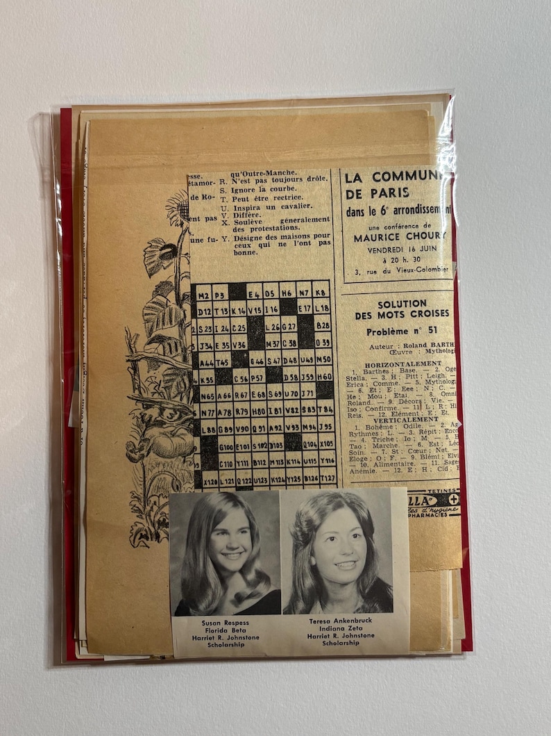 Mystery Ephemera Kit, over 50+ pieces, authentic vintage junk journal kit, 6x8 inches image 15