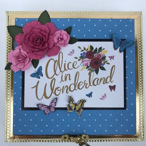 Altered Cigar Box Alice in Wonderland Themed Home Decor