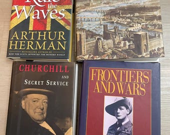 British History 4 Book Bundle: Story of Britain, Riding The Waves, Churchill and the Secret Service, and Frontiers and Wars by Churchill