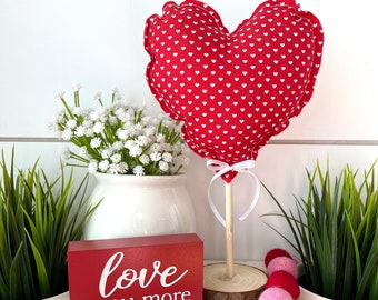 Valentine Rustic Heart Red Heart Tree