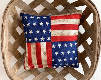 American Flag Mini Pillow