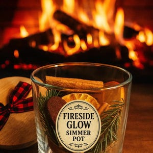 Fireside Glow | Christmas  Winter Holiday Potpourri Simmer Pot