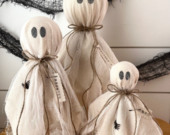 Primitive Fall Halloween Ghost 3 Sizes