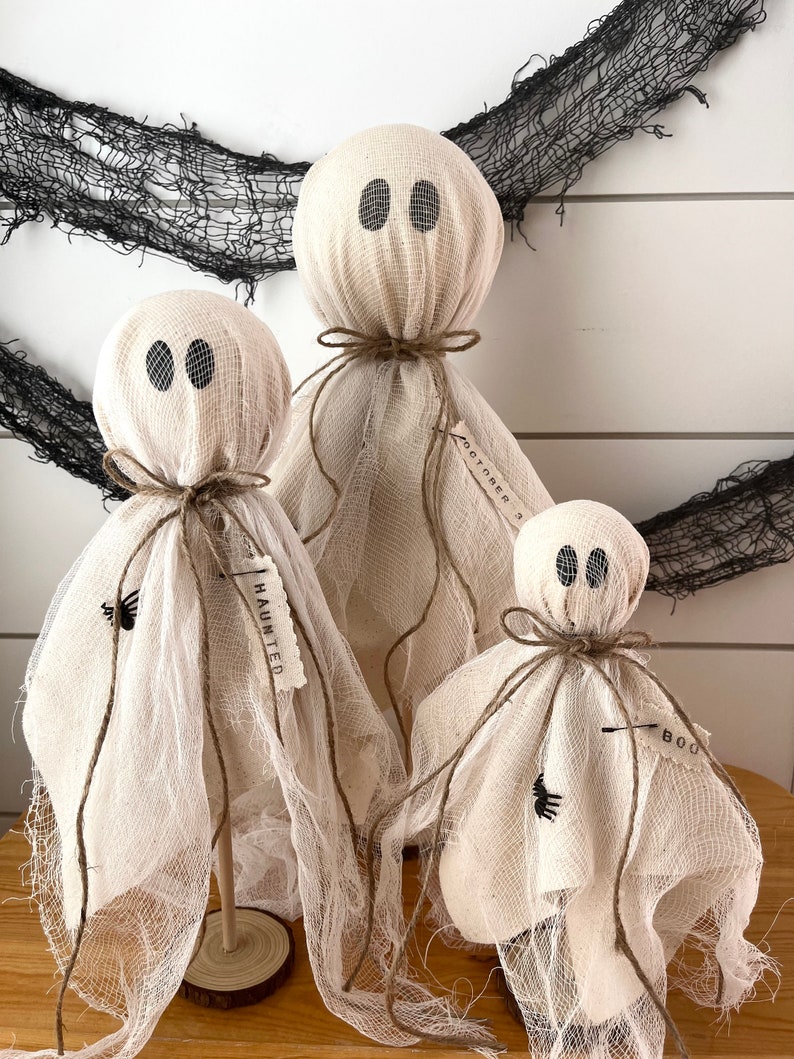 Primitive Fall Halloween Ghost 3 Sizes image 1