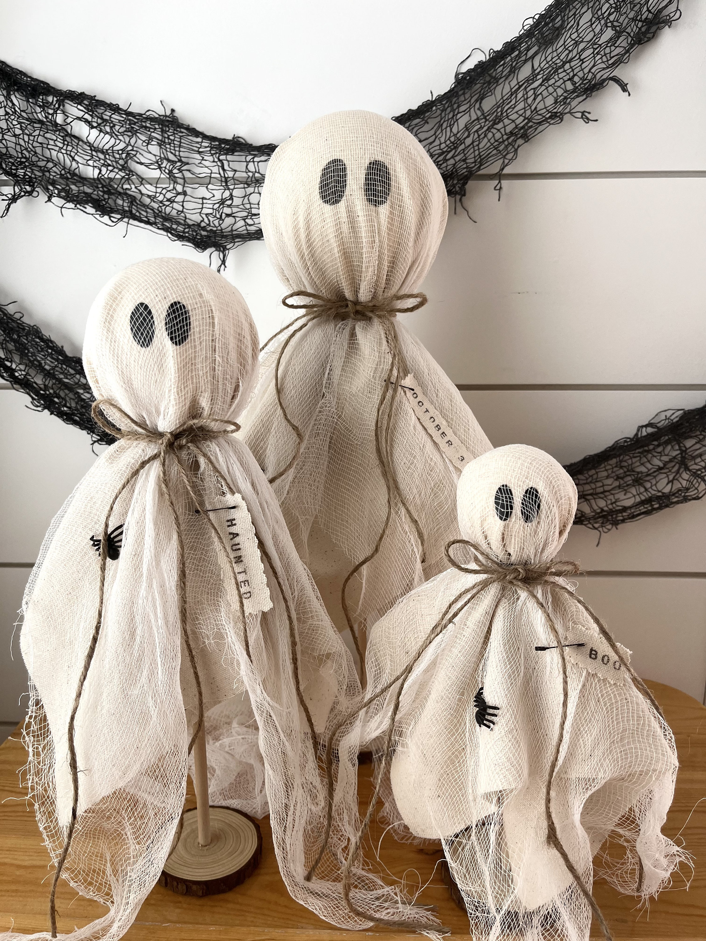 Primitive Fall Halloween Ghost 3 Sizes