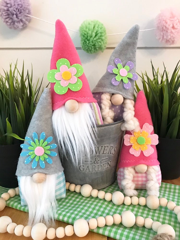 Sunnydaze Spring Flowers Metal Garden Gnome 25Inch Ru trccampeche