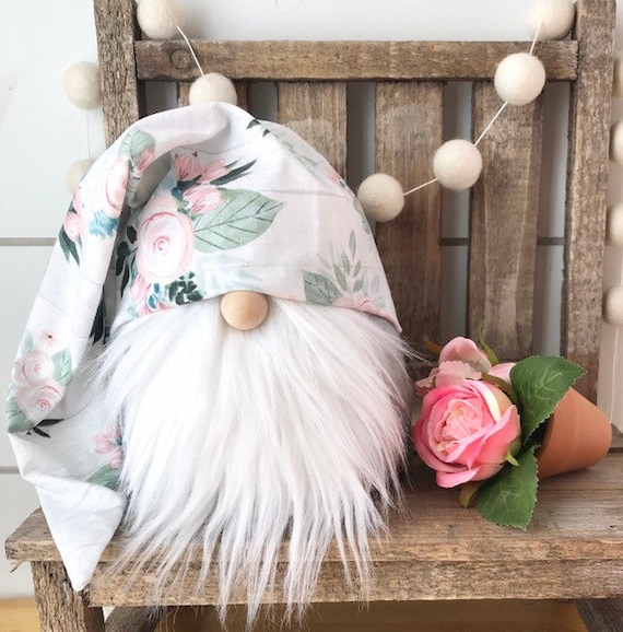 Boy or Girl Farmhouse Floral Gnome