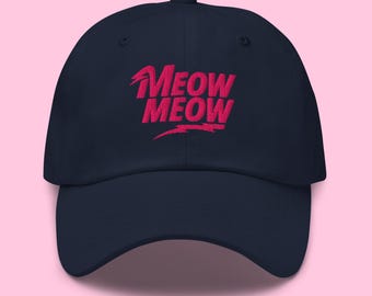 Meow Meow Dad Hat - David Bowie Cat Hat