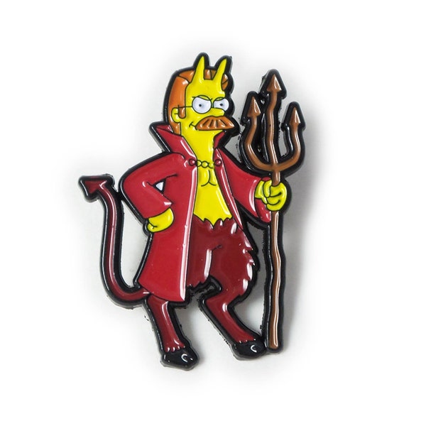 Flandiddly Devil - Simpsons - Pin - Cartoon - Ned Flanders