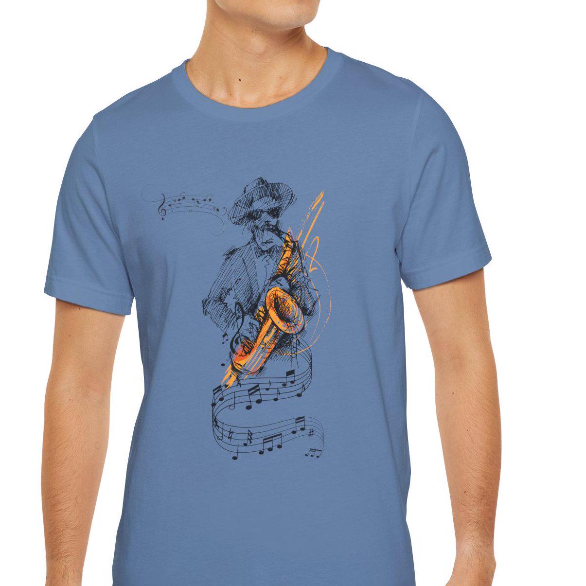 Jazz Man, Music Lover, Unique Style, Gift for Him, Jazz Enthusiast