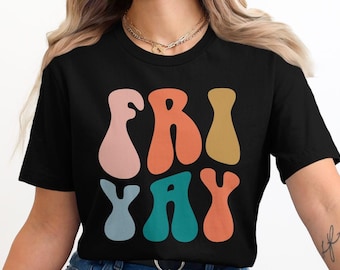 FriYAY Groovy Friday Vibes PNG - Perfect for Weekend Crafts & Fun Projects