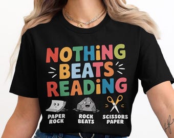 Nada supera la lectura Png Piedra, papel o tijera Png Kawaii Día de la lectura en Estados Unidos Amante de los libros divertidos